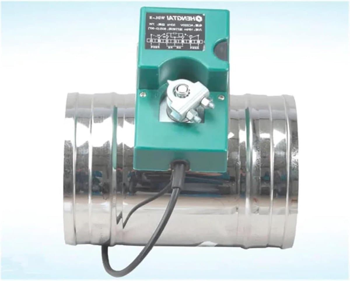 Luchtventiel - Kleppenaandrijving - Klimaatregeling - 5-standen controller - 100 mm - Grijs