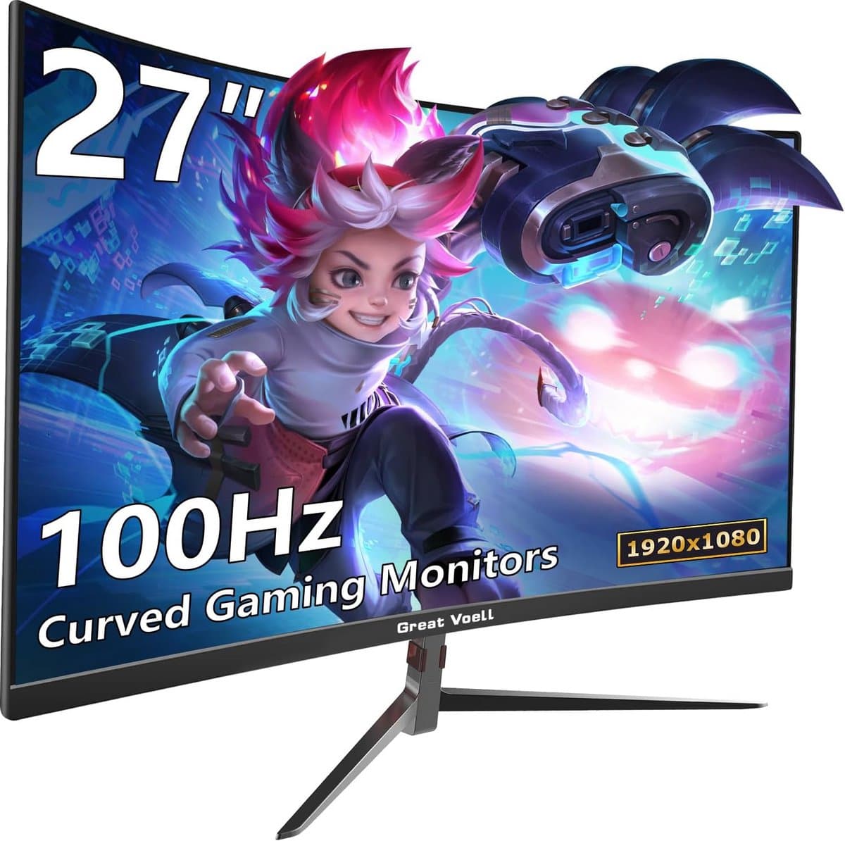 27 inch Full HD Monitor 100Hz, Anti-Flikkering, sRGB 100%, HDR
