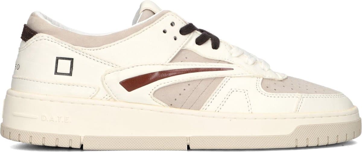 D.A.T.E Torneo Sneakers - Leer - Heren - Beige - Maat 44