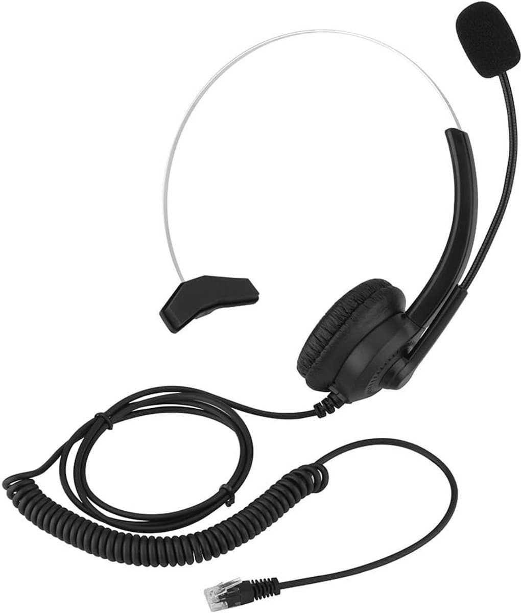 Comfortabele Callcenter Headset met Noise Cancelling voor PC en Telefoon