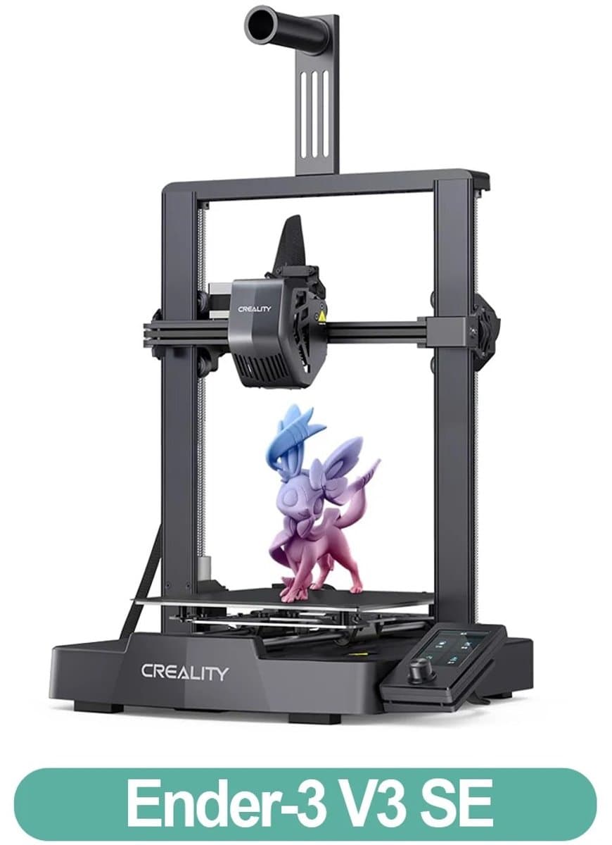 D&A Printer - 3D Printer - Creality Ender 3 v3 Se - Dubbele Z As - PC Verenstaal 250 mm/s - Auto Leveling Sprite Extruder