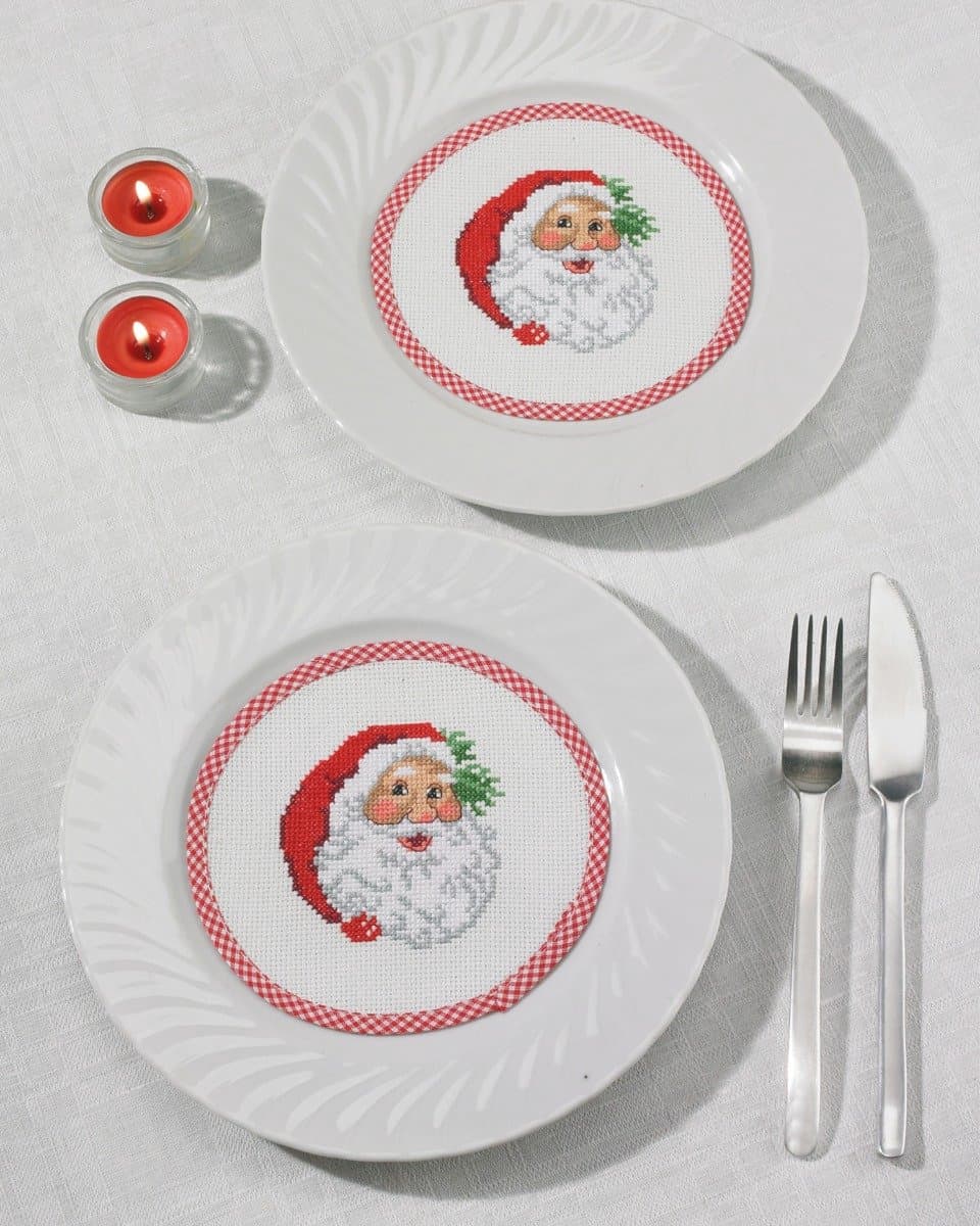 Permin borduurpakket kerst onderzetters 2st. 15-5259 telpatroon
