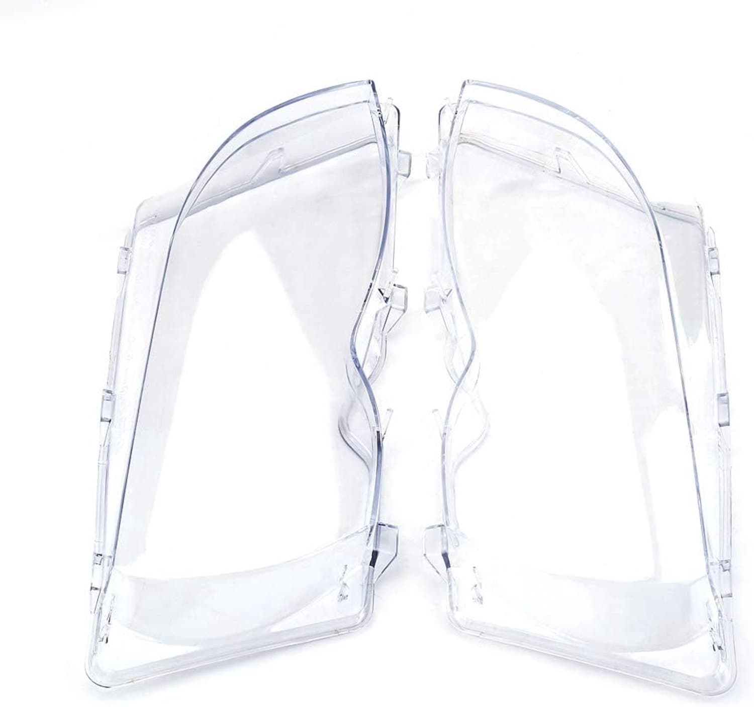 2 Pieces Headlights Transparent Glass Lampshade Car Lens Headlight for 3 Series E46 01-05 Facelift 63126924043 - ShopVlot