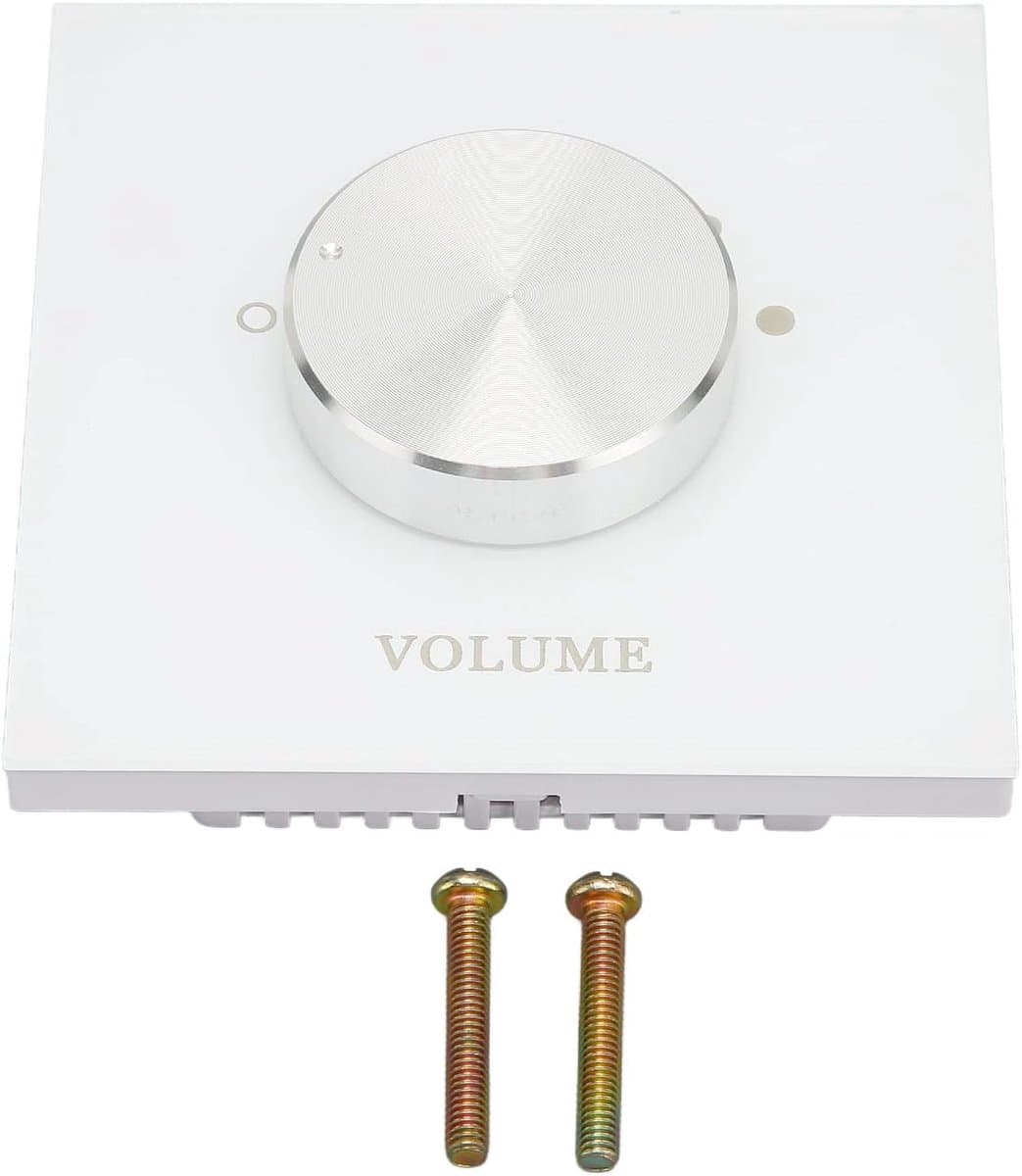 Volume Controller - Audio Regelaar - Achtergrondmuziek Afstemmen - 5 Niveaus Roterend - 9 x 9 x 5 cm - Transparant