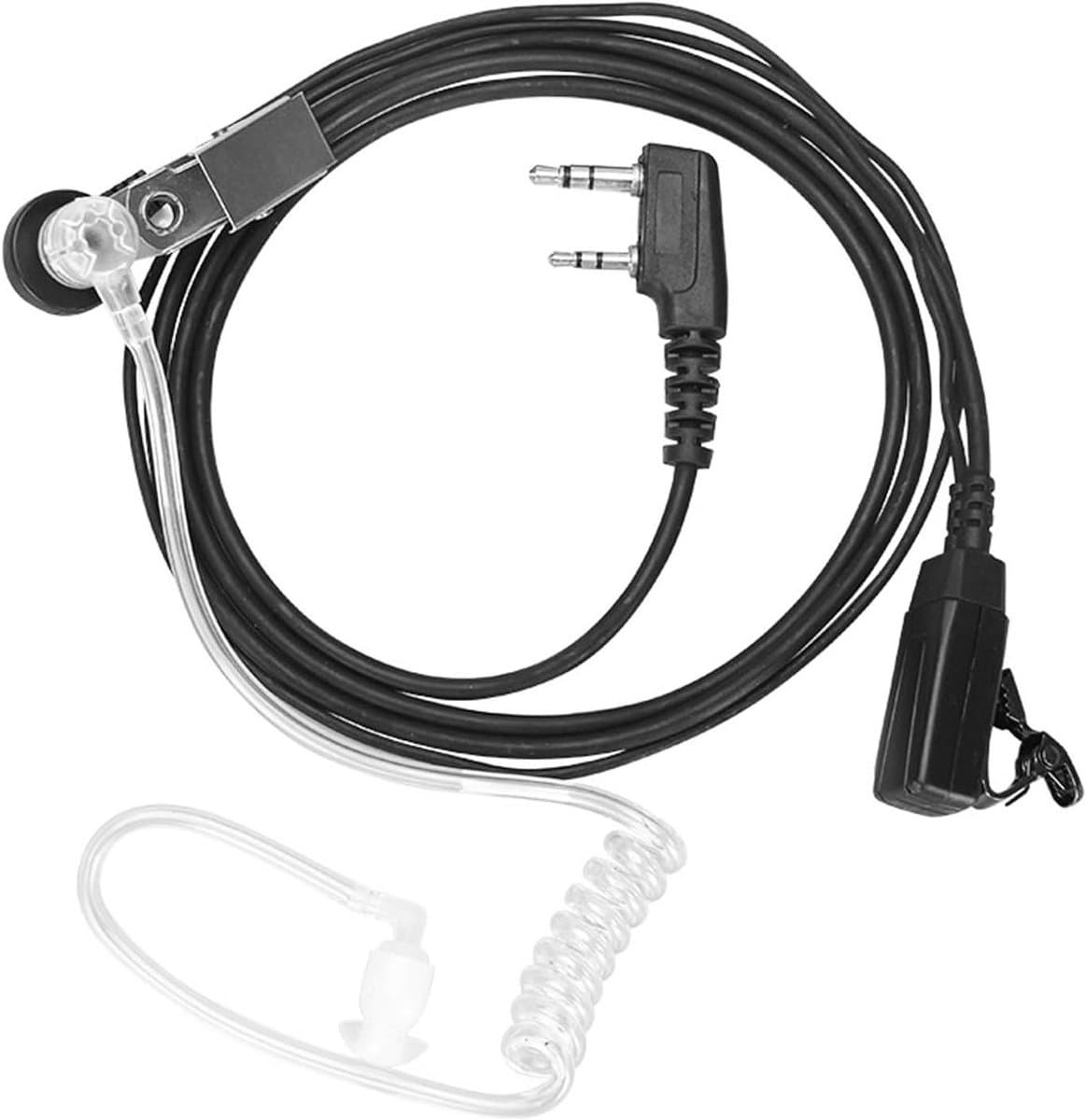 Walkie Talkie Headset met 2 Pin, Air Acoustic Tube Earpiece, Draadloze Communicatie en Microfoon voor Helder Geluid
