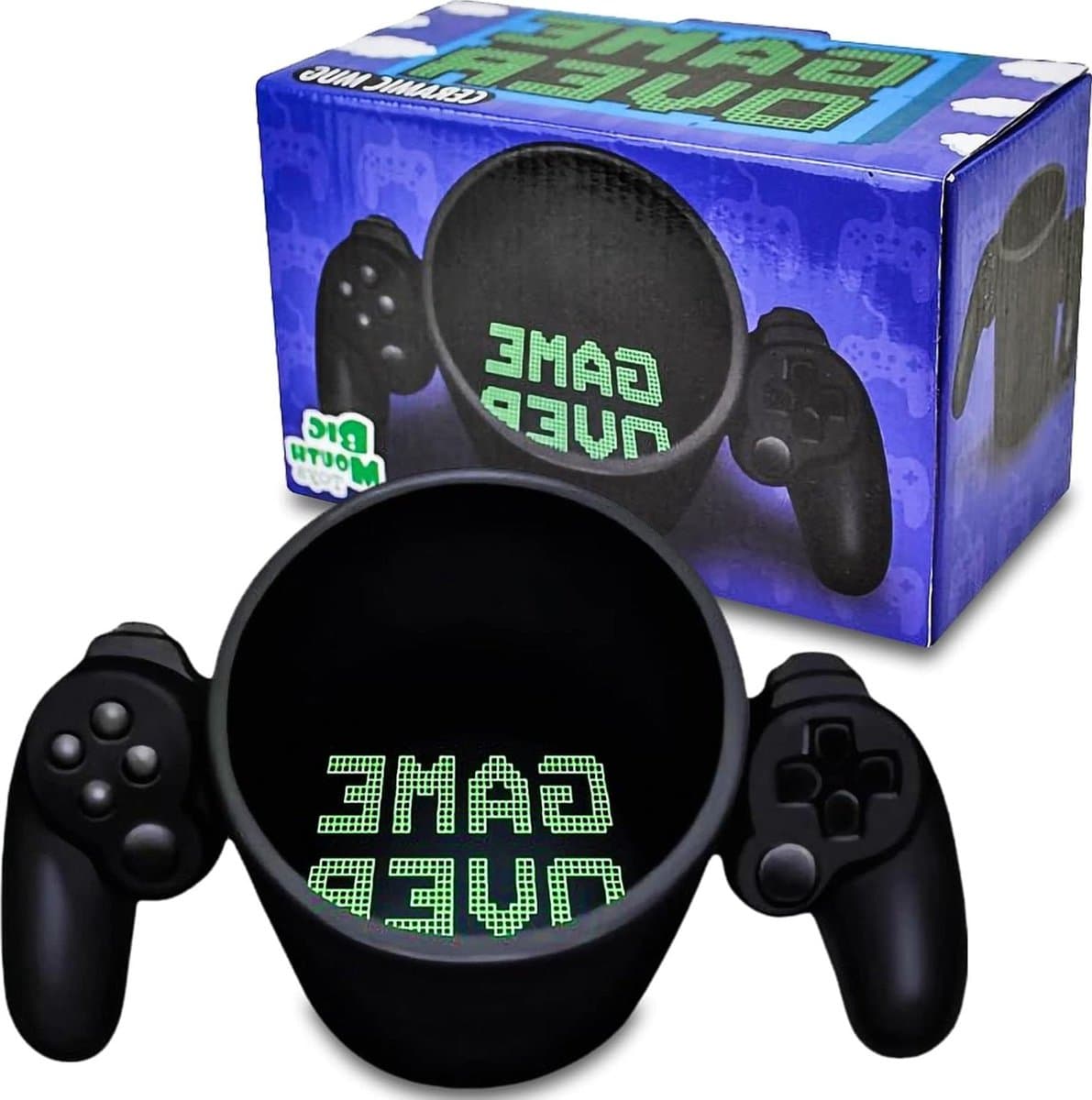 Game Controller Handle Mug - Funny 3D Ceramic Mug for Coffee, Tea, and Milk Drinkers - Decorative Gift Box Included