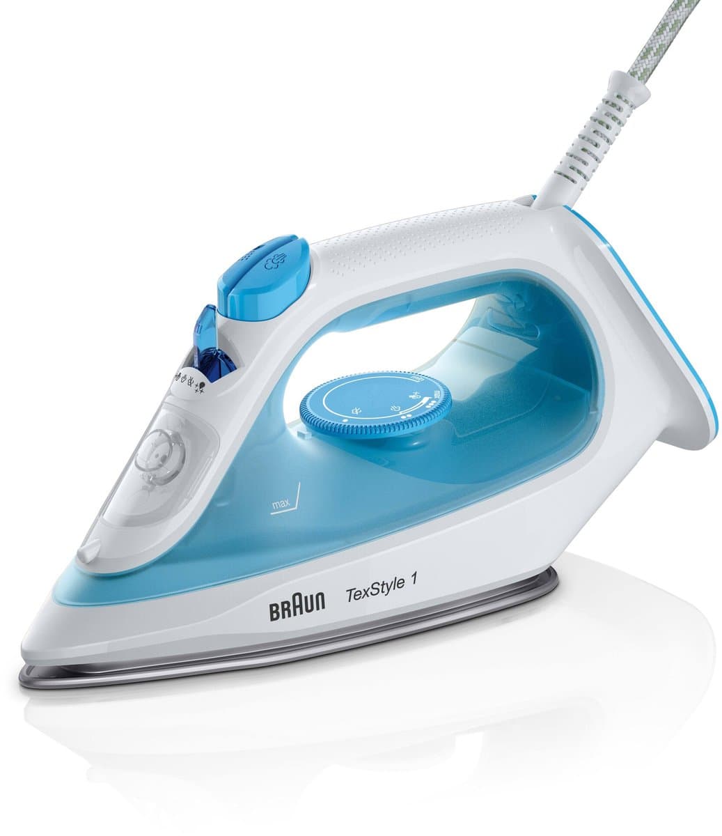 Braun TexStyle 1, Stoomstrijkijzer, SI1050BL, Blauw