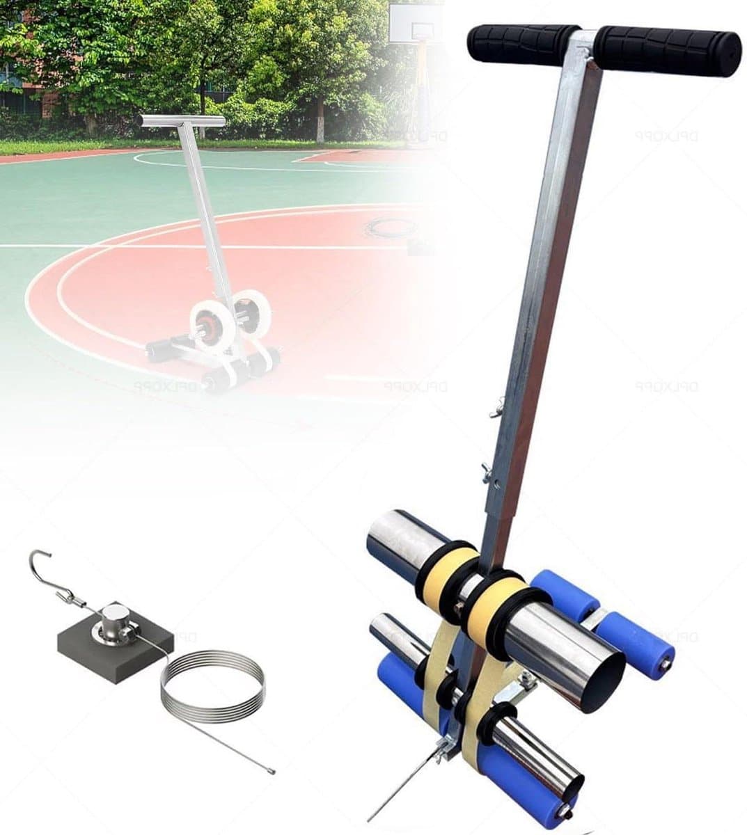 Tape Applicator Machine - Lijn Markering Tool - Wegmarkering Aanbrengen - Verstelbare Cirkel Tekenkit - Tot 14 cm tapebreedte - Blauw