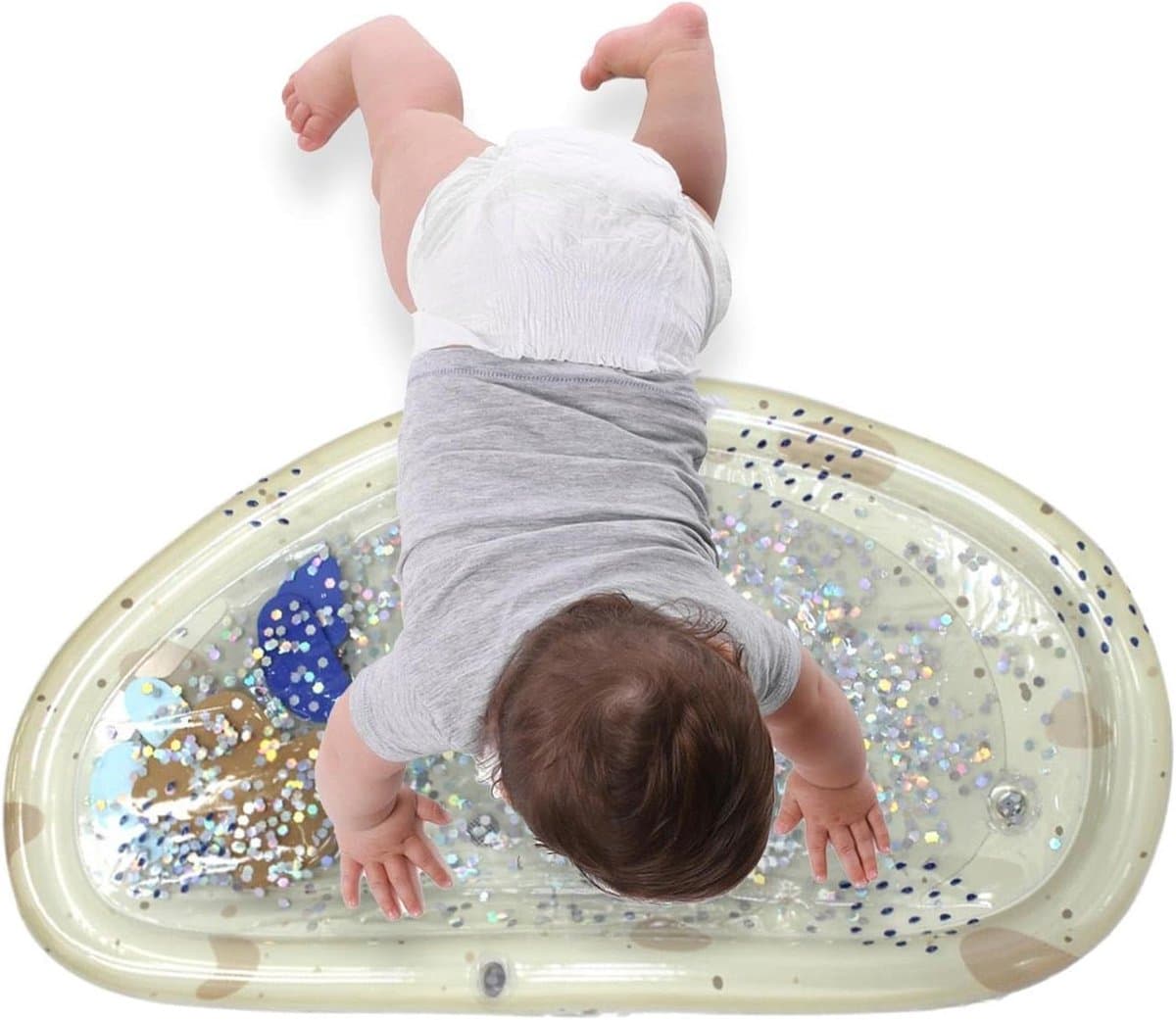 Waterspeelmat Opblaasbaar - Wateractiviteitenmat - Spelen en Leren - Ingebouwde Lampjes - 73 x 42 cm - Multicolor