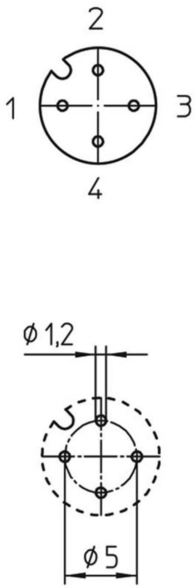 Lutronic 1228 Sensor/actuator inbouwconnector M12 Aantal polen (sensoren): 4 Bus, inbouw 1 stuk(s)