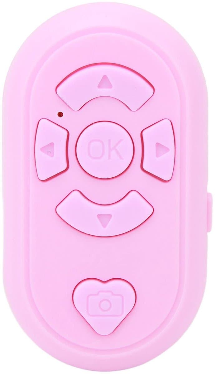 Dailygoody - TikTok Bluetooth-afstandsbediening - Camera Remote Shutter - Ideaal voor selfies - Roze - Video Scrolling Remote - Geschikt voor A...