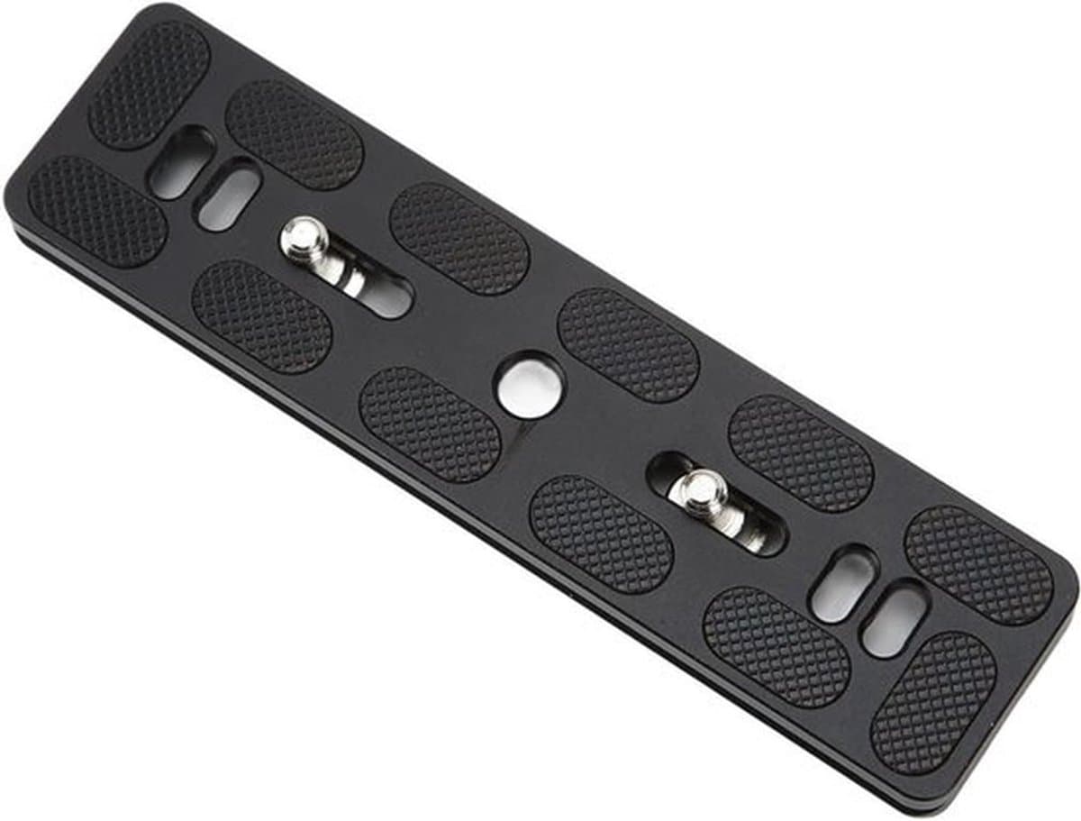 Hoge Sterkte Anti Oxidatie Aluminiumlegering QR Kleine Plaat Antislip voor Camera Statief Kogelhoofd (150 mm) met Quick Release Plaat