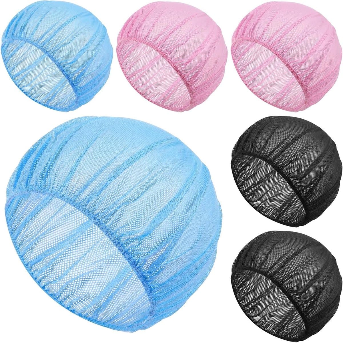 Zesdelige Mesh Slaapcapsule voor Bescherming van Krullend Haar, Ideaal voor Dames, Zacht en Ademend, Geschikt voor Wieg en Nachtgebruik
