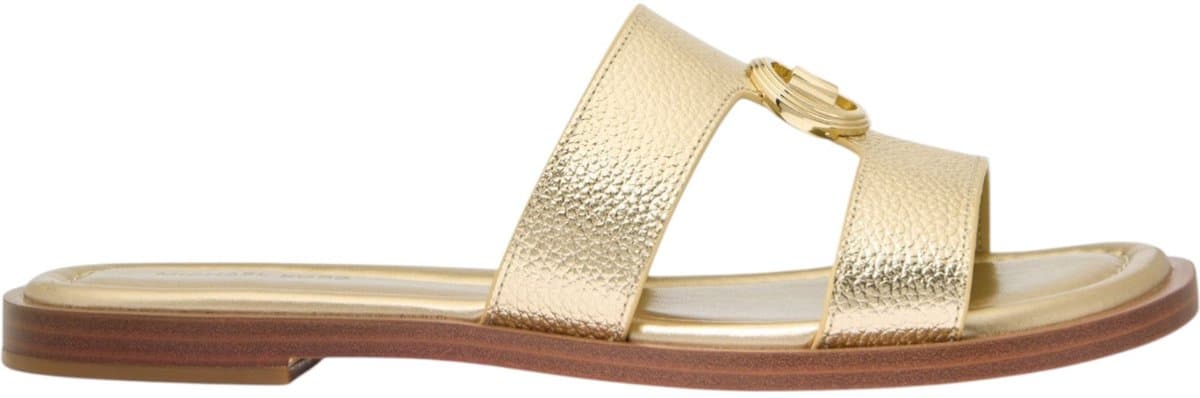 Michael Kors Erin Leather Flat Sandaal