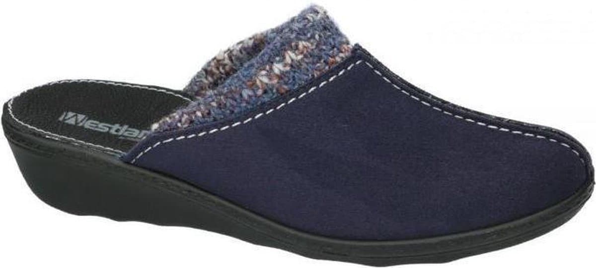 Westland -Dames - blauw donker - pantoffels - maat 37