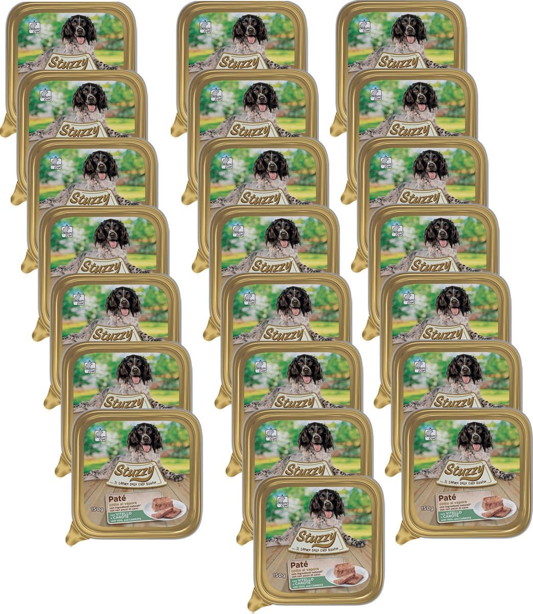 Stuzzy Hondenvoer Paté Kalf - 22 x 150 gr - Voordeelverpakking
