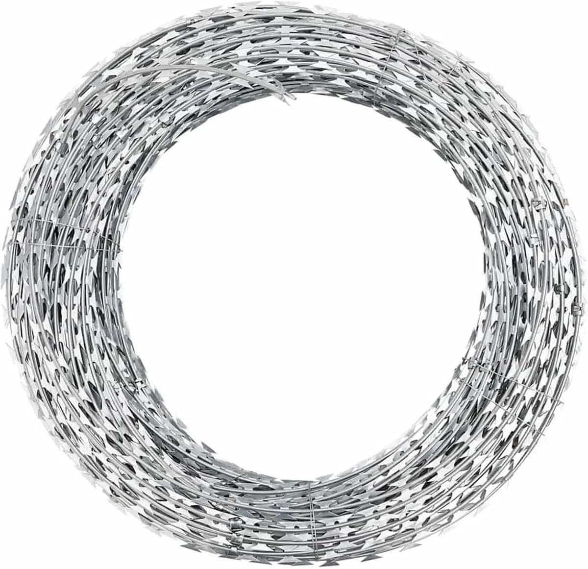 Gecheer BTO-22 Concertina Draad met clips, verzinkt staal, 100 m