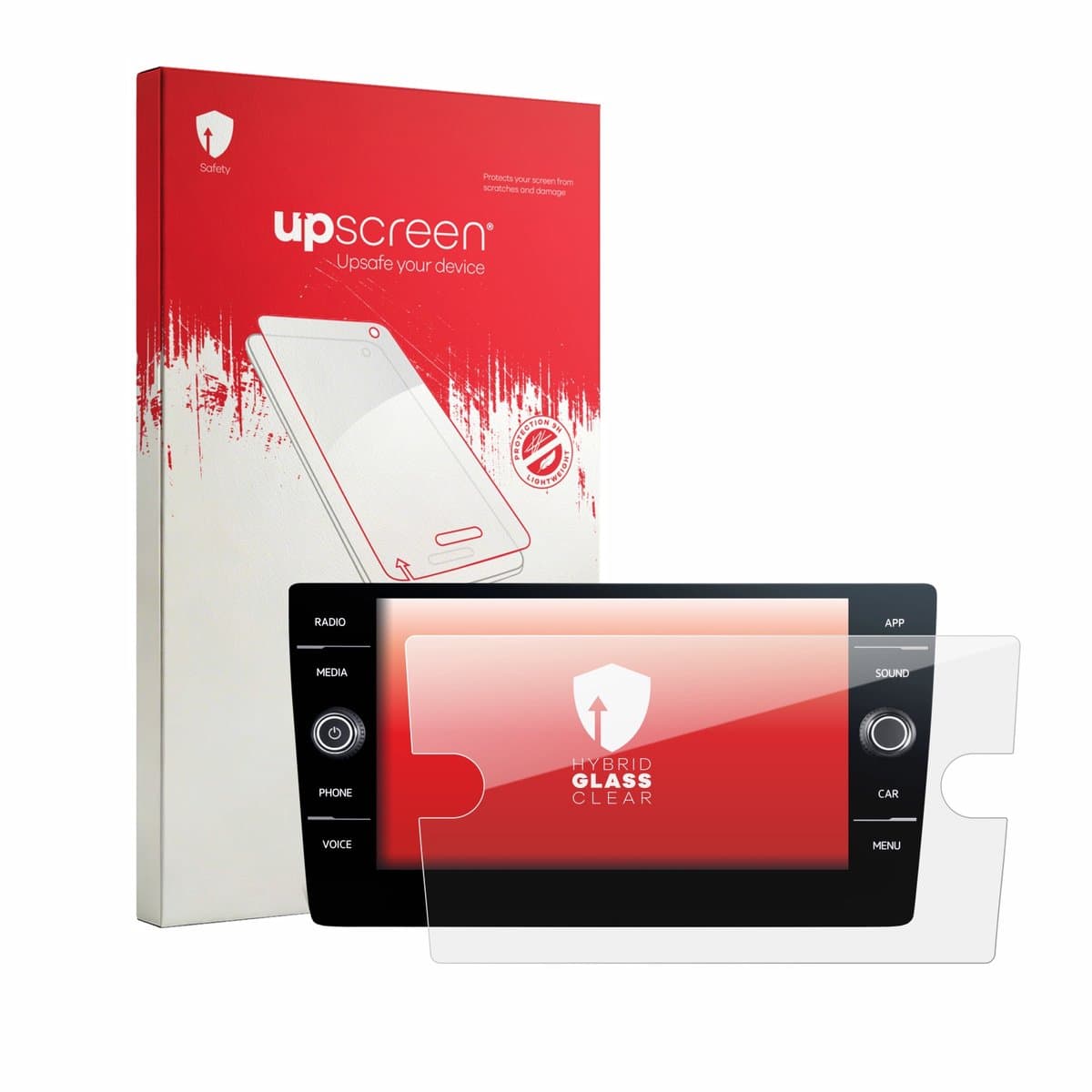 upscreen - Screenprotector voor Volkswagen T6.1 California Discover Media 8" (2020-2024) - Folie Beschermfolie Beschermglas transparant