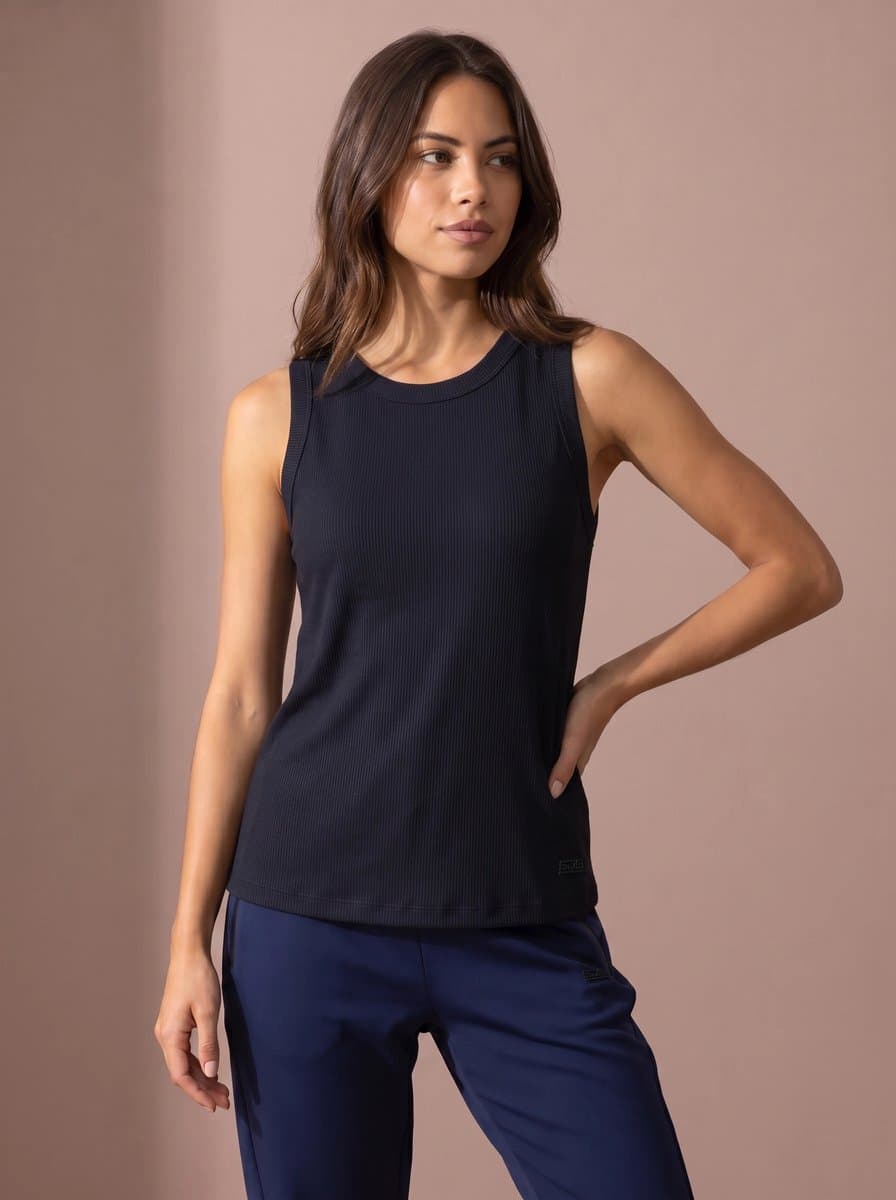 Sjeng Sports YADA Sporttop Vrouwen - Top Vrouwen - Dark Blue - Maat: M -
