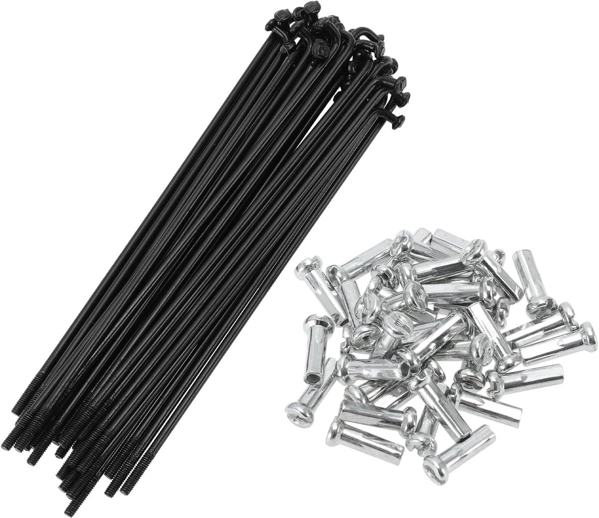 Spaken Fietswiel Spaken 14G 101Mm Lengte Koolstofstaal Zwart 1 Set