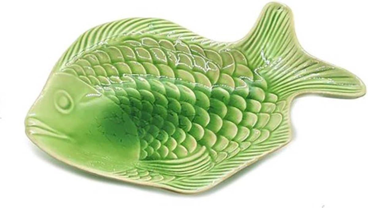Vis Schaal - Vis Bord - Visschaal - Presenteerschaal Groen 27 cm