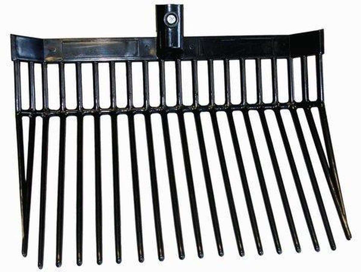 Excellent Kunststof mestvork - zonder steel - Mest opruimen - Schep - Mest schep - Hooivork - 33 CM Breed - Zwart