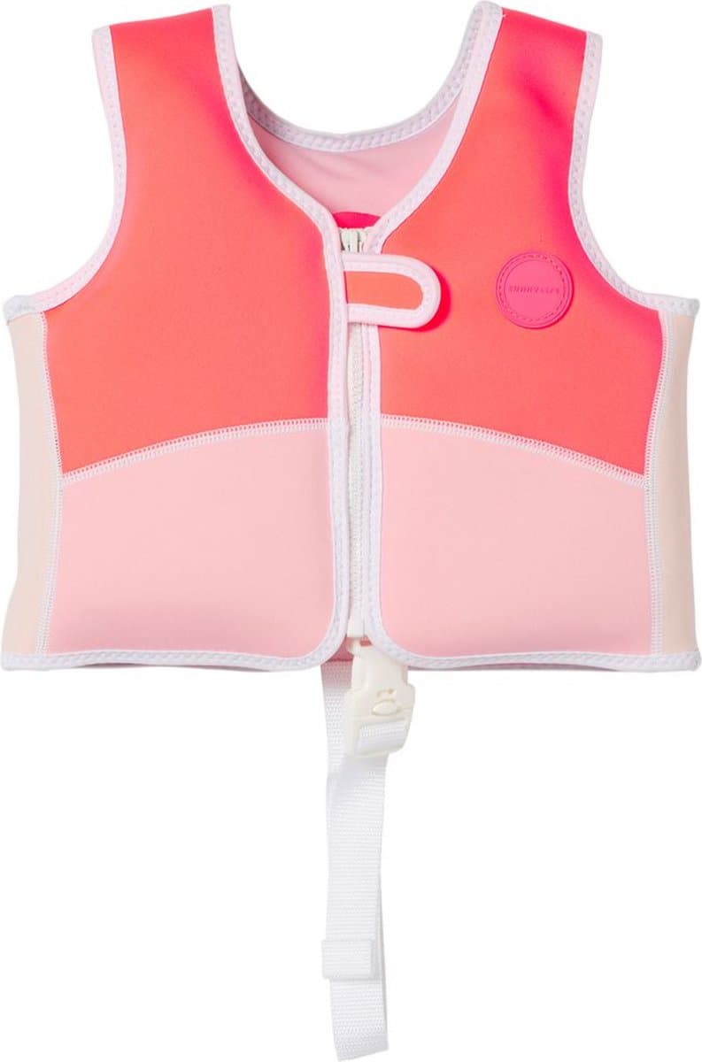 Sunnylife Zwemvest Kind - Melody the Mermaid Neon Strawberry - Drijfvest - 1 tot 2jr - 11 tot 15kg