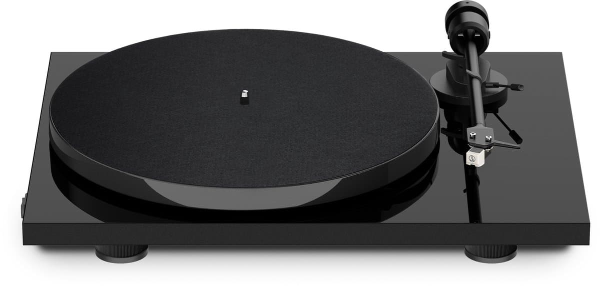 Pro-Ject E1 AT3600L Platenspeler - Direct Klaar voor Gebruik - Kristalhelder Vinylgeluid - Ingebouwde Phono-Versterker - Zwart