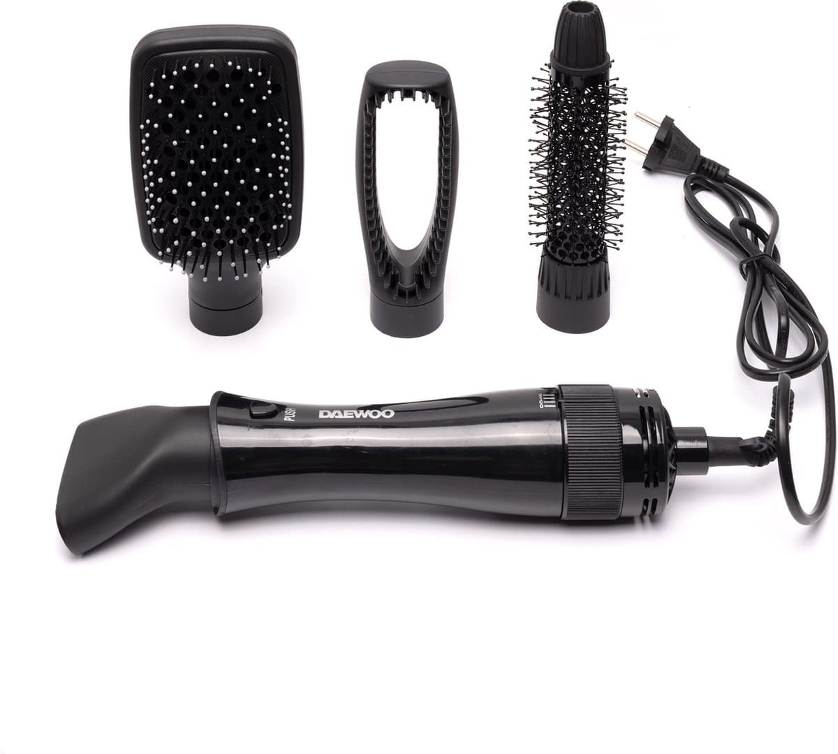Daewoo Sym-2813: 4-in-1 Multi Styler - Föhnborstel - Krulborstel - Kort & Lang Haar - Hairwrap - Multistyler - Heteluchtborstel - Hairstyler - Haarstyler - Zwart