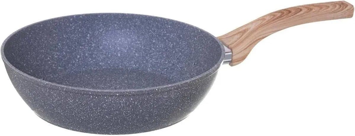 5five Aluminium Koekenpan - 24 cm, zwart