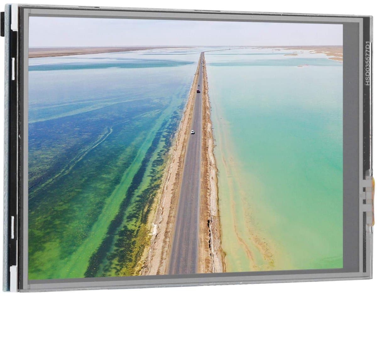Verbeterde HD-versie, energiezuinig resistief touchscreen-monitor voor Raspberry Pi, brede compatibiliteit, 3,5 inch monitor, compatibel met Pi 4B / 3B+ / 3B / 2B