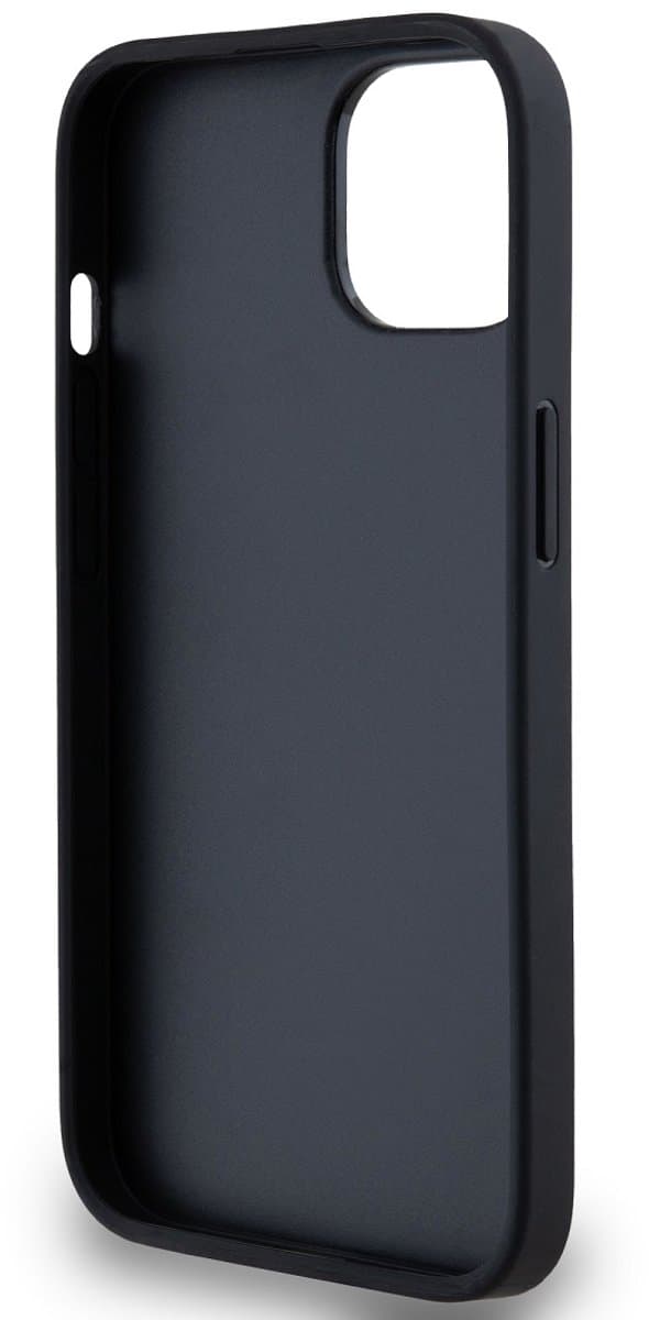 DKNY Checkered Printed Stripe Back Case - Geschikt voor Apple iPhone 13 (6.1") - Zwart