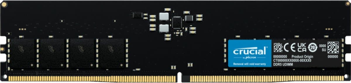 Crucial CT8G48C40U5T geheugenmodule 8 GB 1 x 8 GB DDR5 288-pin DIMM