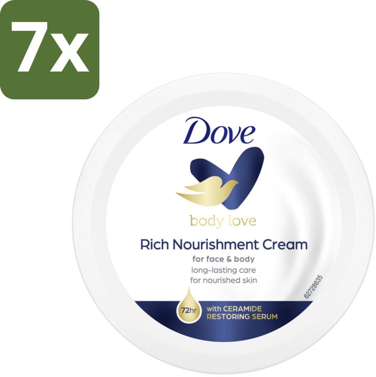 Dove Bodycrème - Voedend - 150 ml - Bulkverpakking - 7 stuks