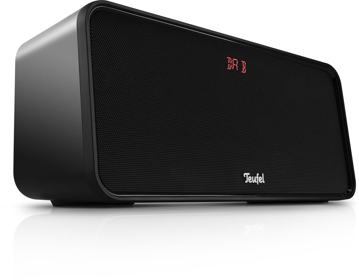 Teufel BOOMSTER 4 - Robuuste 2.1 bluetooth-speaker met DAB+ en FM-radio - Tot 23 uur batterijduur - Spatwaterbescherming, USB-C - Night Black