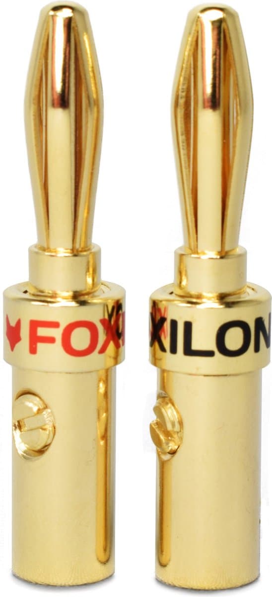 FOXILON HQ Banaanstekkers 4mm (paar)