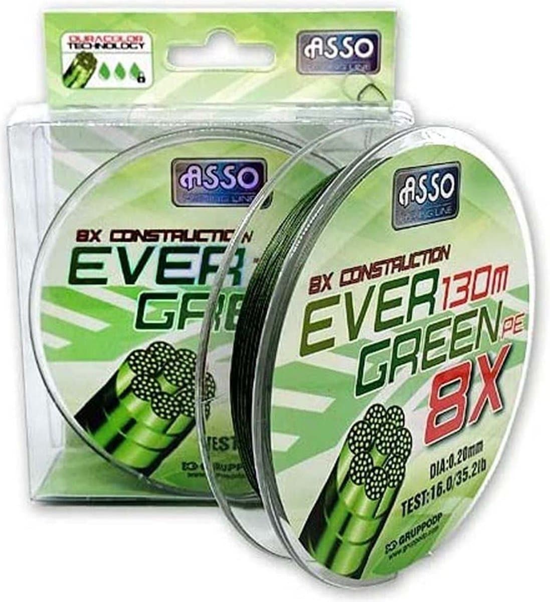 Asso Evergreen 300 M Karperlijn Groen 0.360 mm