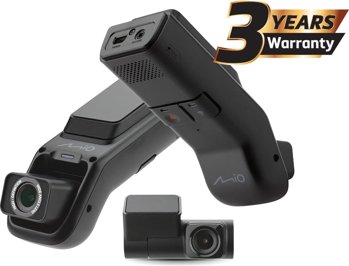 Mio MiVue J756DS Full HD dual dashcam - Wi-Fi - GPS en flitspaal-informatie - achterruitcamera