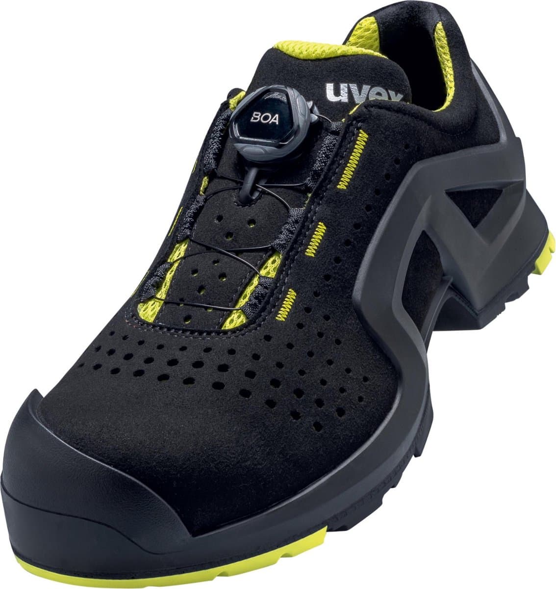 uvex 6568 6568245 Lage veiligheidsschoenen S1P Schoenmaat (EU): 45 Zwart/geel 1 paar
