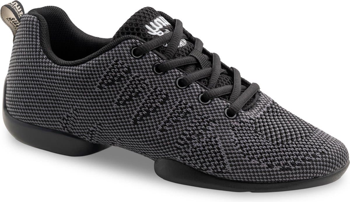 Anna Kern Suny 4050 Danssneakers Heren - Splitzool - Donkergrijs - Ballroom, Latin, Salsa, Balfolk - Trainingsschoenen - Maat 40,5