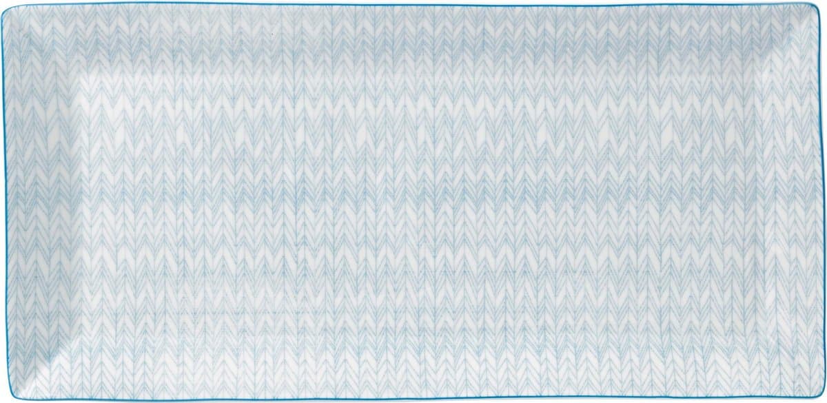Royal Doulton Pastels Rectangular Tray 39cm Herringbone