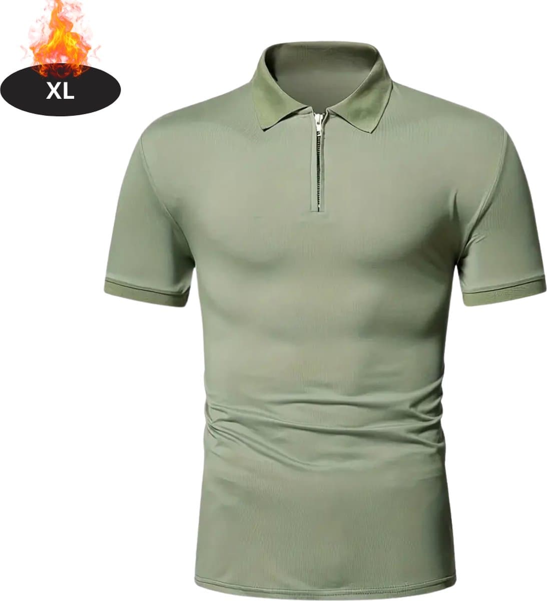 Bovista Poloshirt Heren - T-Shirt Heren - Shirt - Overhemd - Polo Shirt - Groen - XL