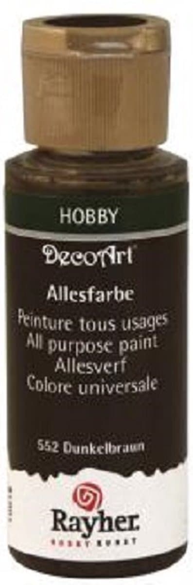 Rayher Acrylic verf 59 ml - Kleur : Donkerbruin