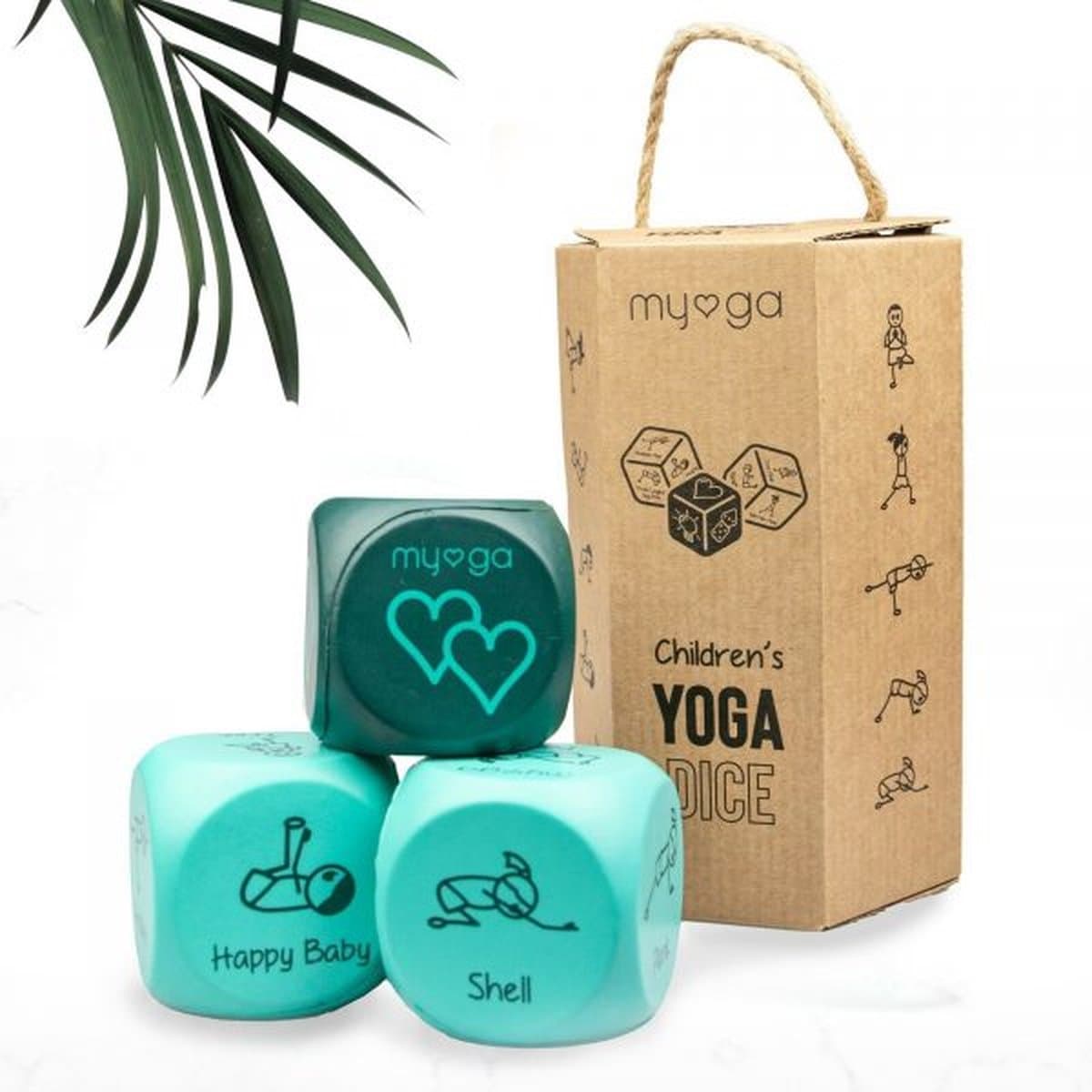 Myga - Kinder Yoga Dobbelstenen - Spel - Soft Foam