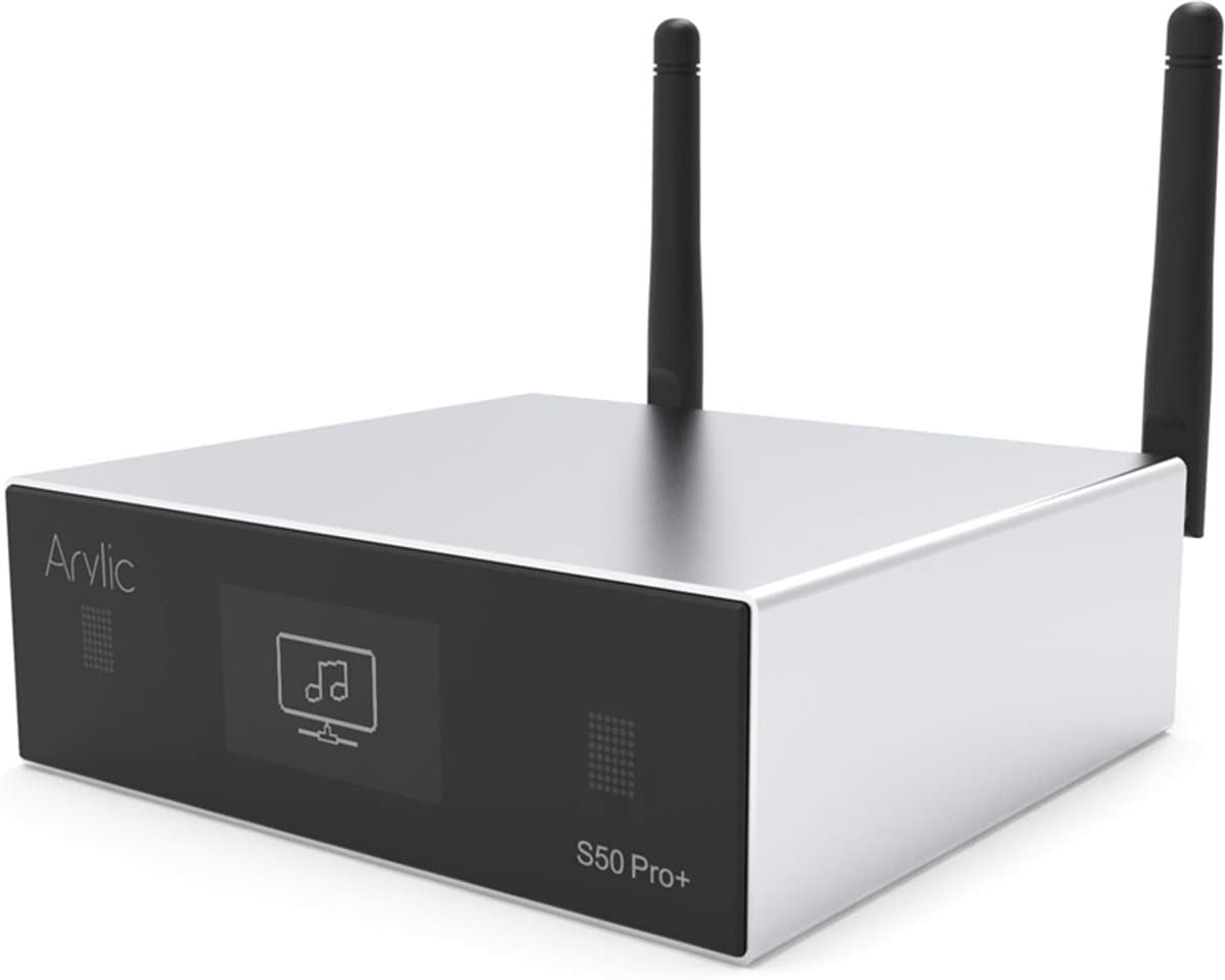 Up2Stream S50 Pro+ WiFi & Bluetooth Audio Ontvanger – Premium Voorversterker Met ESS Sabre DAC, AptX HD, AirPlay, Spotify & Internetradio – Multiroom HiFi Systeem