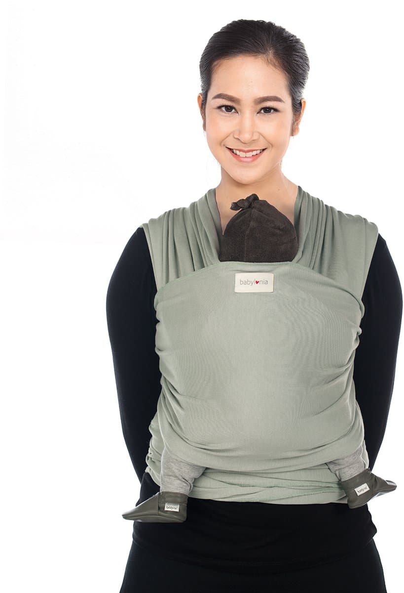 Babylonia TRICOT SLEN BAMBOO Draagdoek Baby - 500 cm - Water Mint
