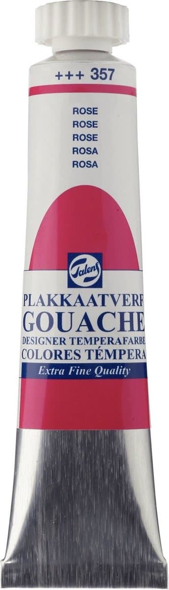Plakkaatverf - 357 Roze - Gouache extra fine - Talens - 20 ml