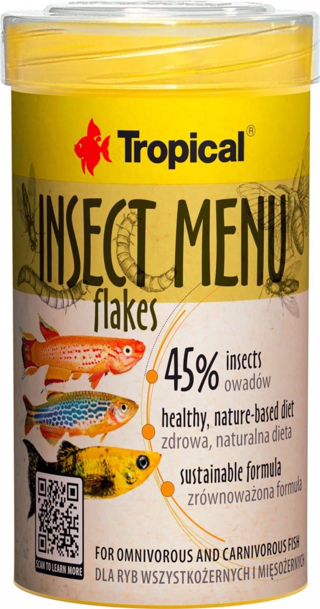 Tropical Insect Menu Vlokken - Vlokvoer - 1 liter - Aquarium Visvoer