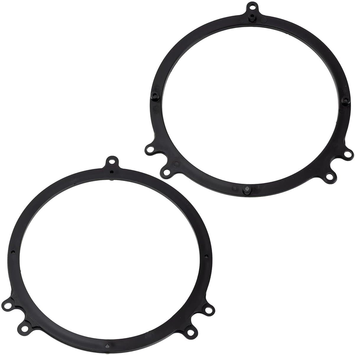 AERZETIX - C40677 - Set of 2 adapters/brackets for car speakers Ø165 mm - front/rear mounting side - compatible with Audi A3/A4/A4 Avant/A6/A6 Avant/TT