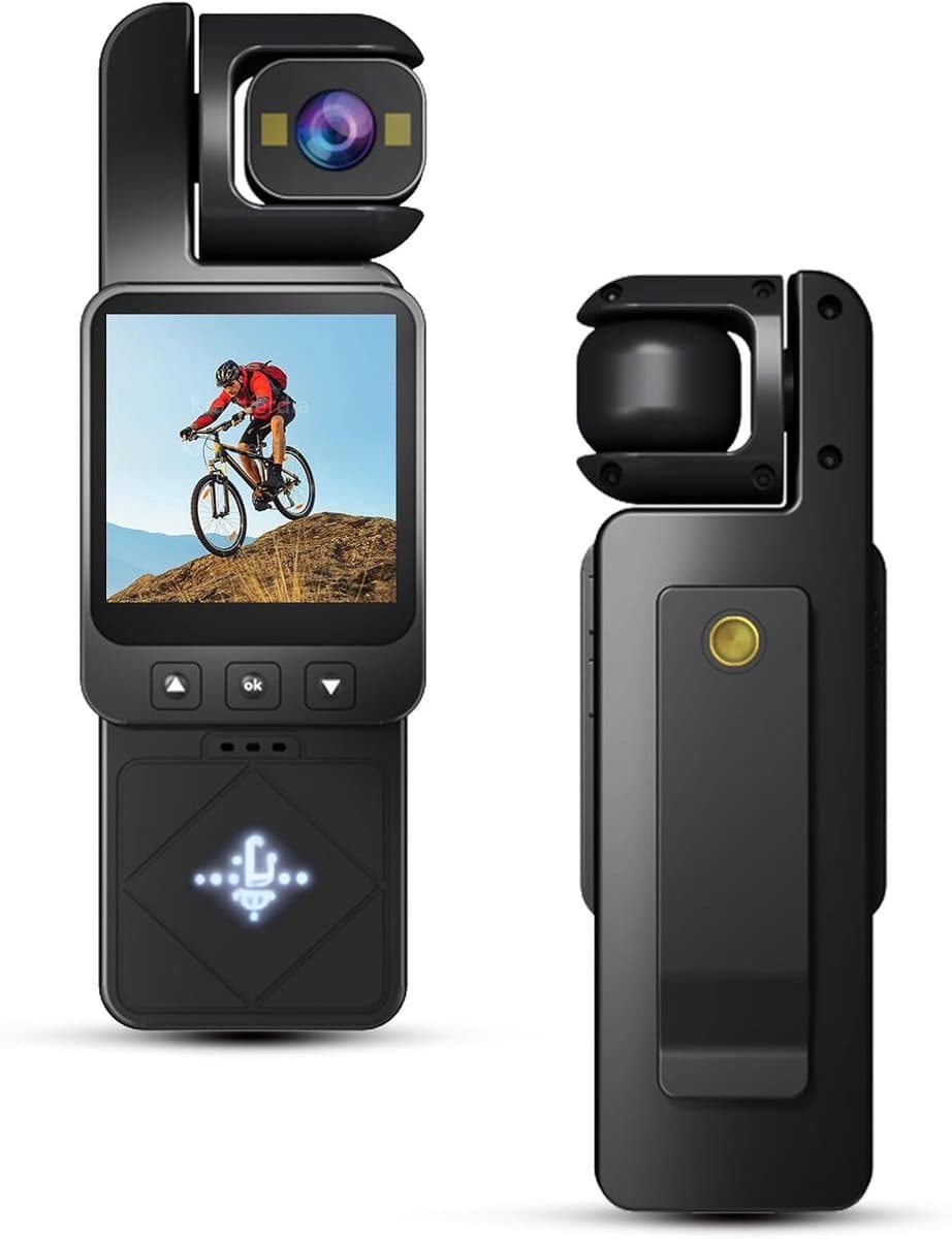 360° Mini Action Cam - WIFI-camera - 1080p draagbare actiecamera's - bodycam - lichaamscamera - Motorfiets actiecamera - actioncam voor avontuur - Geschikt voor vloggen, sport en outdoor activiteiten